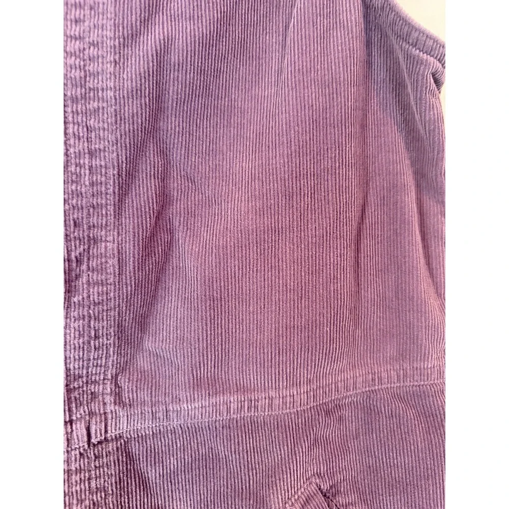 Vintage Gap Corduroy‎ Dress Girls Size Small Sleeveless Purple Knee Length Zip
